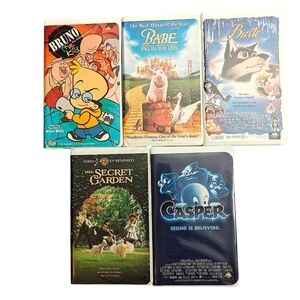 🚨 LAST CHANCE 🚨 VINTAGE Classic VHS Collection Bundle of 5
